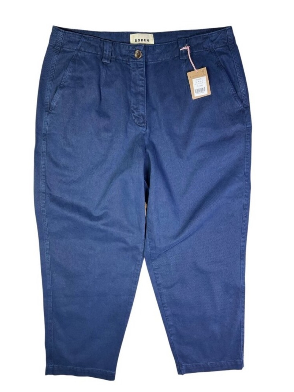 Boden Navy Blue Cropped Chinos